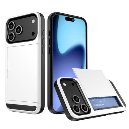 Card Holder Wallet Case Shockproof Hybrid Rugged Cover iPhone 17 / 17 Pro Max e