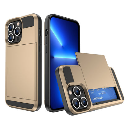 Card Holder Wallet Case Shockproof Hybrid Protective For iPhone 14 Pro Max Plus
