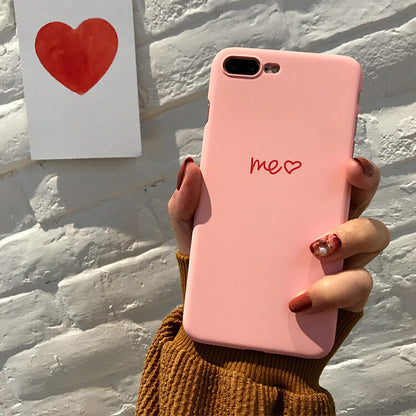 'Me You' Thin Couple Hard Matte Phone Case Cover For X XR XS Max Plus 8 7 6S 6