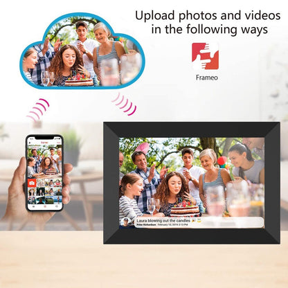 Digital Photo Frame 10.1 inch 1080P HD WiFi Touch Screen App 32GB Video Share