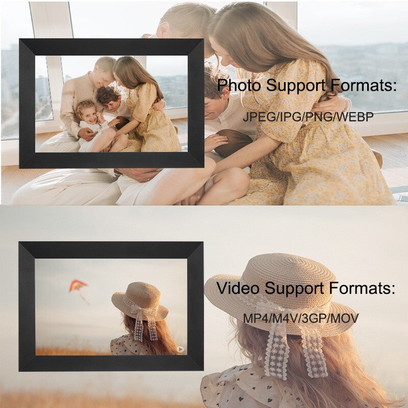 Digital Photo Frame 10.1 inch 1080P HD WiFi Touch Screen App 32GB Video Share