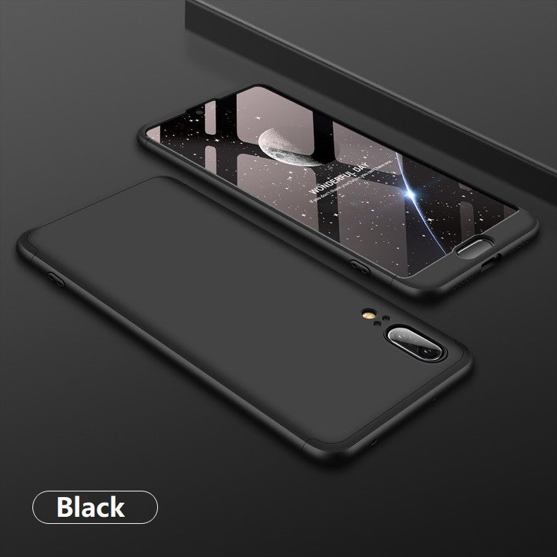 360° Full Body Hard Phone Case Cover Free Tempered Glass Huawei P30 P40 Lite Pro