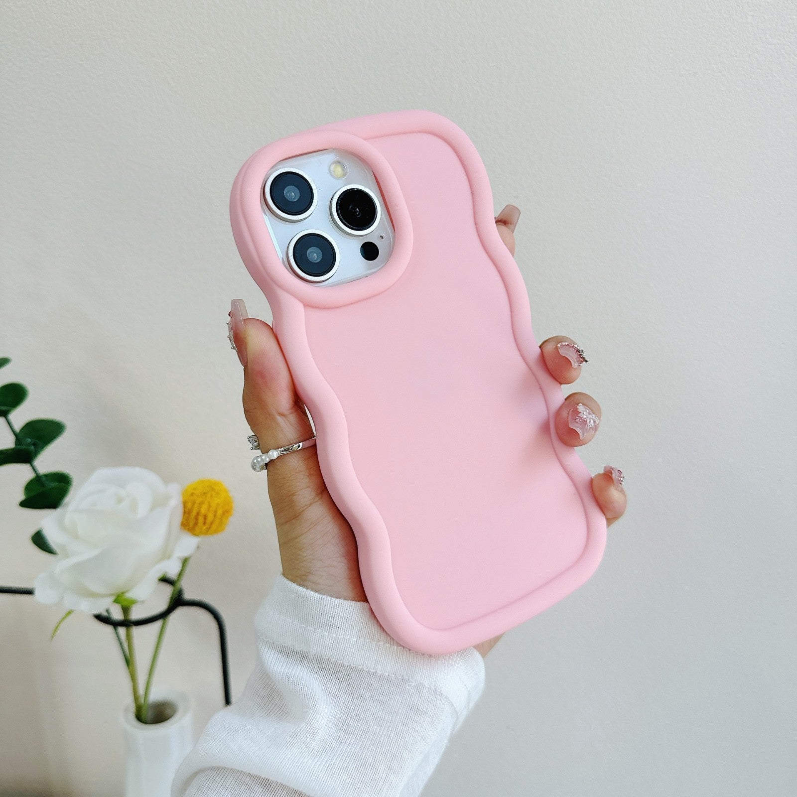 Wavy Candy Colour TPU Case For iPhone 17 16 15 14 13 Soft Shockproof Phone Cover