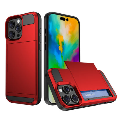 Card Holder Wallet Case Shockproof Hybrid Protective For iPhone 16 Pro Max Plus