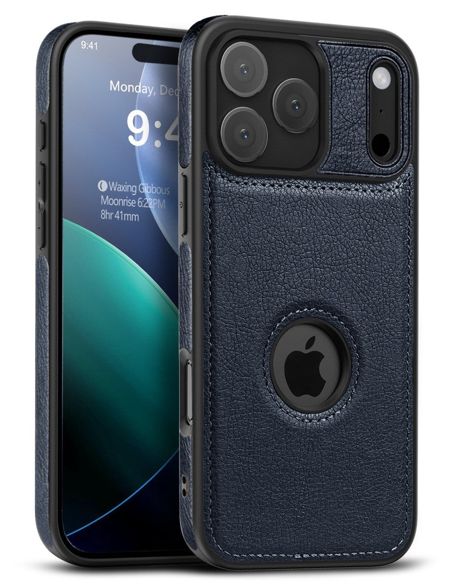 Luxury Leather Case For iPhone 17 Pro Max Air 17e PU Shockproof Slim Logo Cover