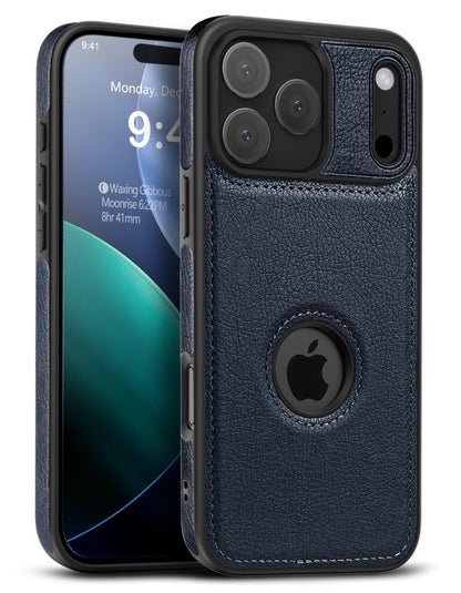 Luxury Leather Case For iPhone 17 Pro Max Air 17e PU Shockproof Slim Logo Cover