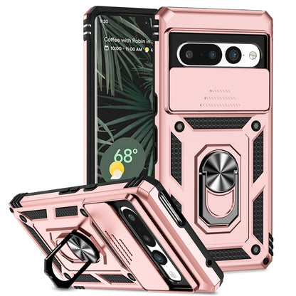 For Google Pixel 7a / 7 / 7 Pro Case Shockproof Rugged Cover Ring Holder Camera