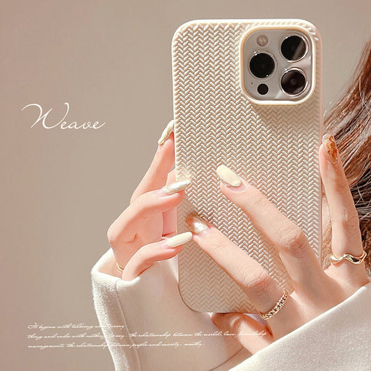 Case For Apple iPhone 17 16 15 14 13 Pro Max Plus Shockproof Silicone Knit Cover