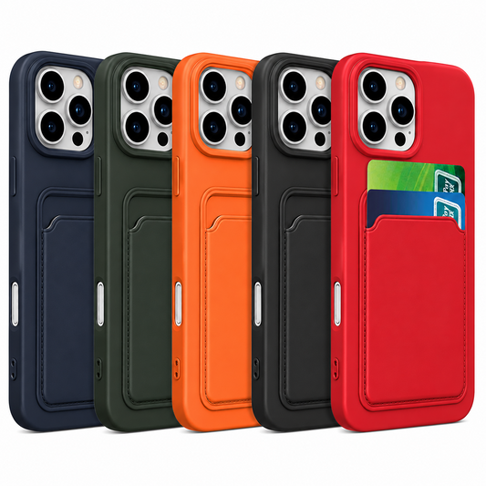 Case For iPhone 16 / 16 Plus / 16 Pro Max Wallet Card Holder Shockproof Cover