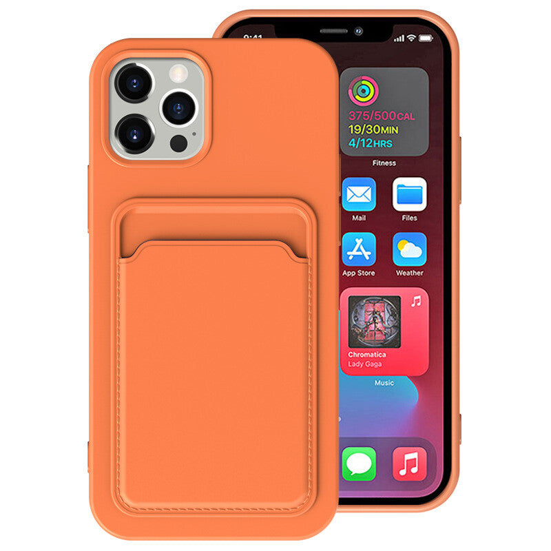 Case For iPhone 13 Pro Max Pro Mini Wallet Card Holder Shockproof Cover Silicone