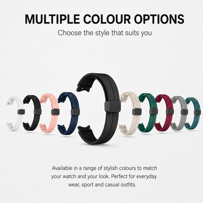Magnetic Silicone Strap For Samsung Galaxy Watch 7 6 5 4 20mm Band 40/44mm Pro