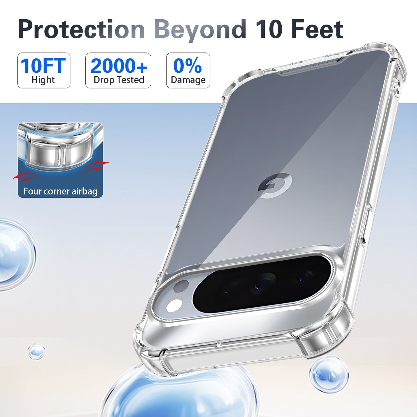 For Google Pixel 10A 10 9a 9 Pro XL 8A 7a Case Clear Shockproof Gel Phone Cover