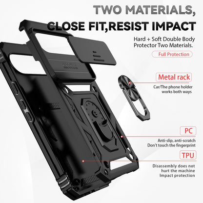 For Google Pixel 9a / 9 Pro XL Case Shockproof Armour Cover Ring Holder Camera