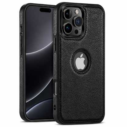 Luxury Leather Case For iPhone 16 Pro Max Plus 16e PU Shockproof Slim Logo Cover
