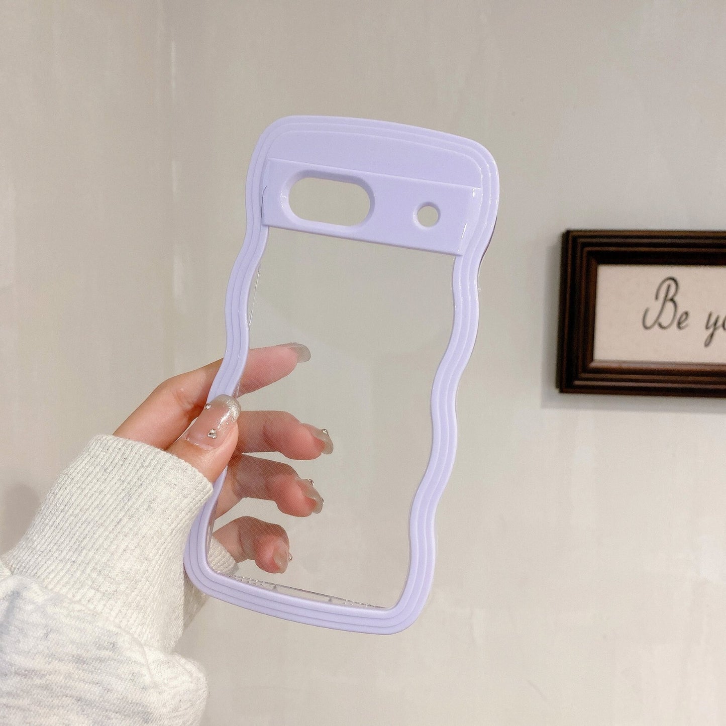 Colourful Wave Side Clear TPU Shockproof Phone Case For Google Pixel 9 8a 7a Pro