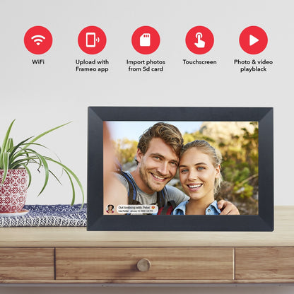 Digital Photo Frame 10.1 inch 1080P HD WiFi Touch Screen App 32GB Video Share