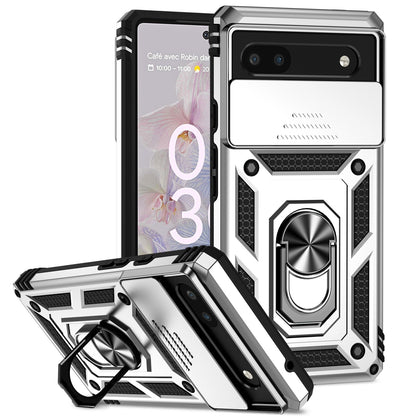 For Google Pixel 6a / 6 / 6 Pro Case Shockproof Rugged Cover Ring Holder Camera
