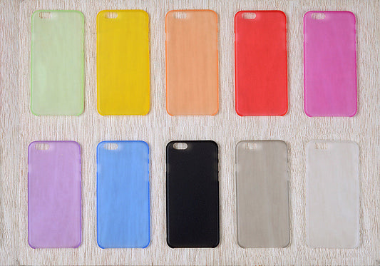 Basic Thin Plastic phone case cover for apple iPhone 6/6s/7/8/X/Plus + Samsung