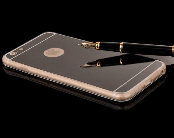 Gold Soft Thin Mirror TPU Phone case cover for Apple iPhone 5/6/6S/7/8/X/Plus
