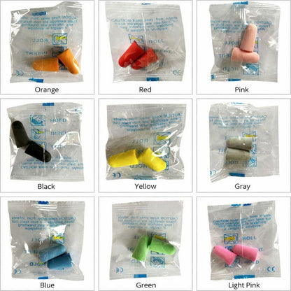 10x Pairs Ear Plugs Soft Reusable Ear Plug for Noise Cancelling Sleep Swim Work