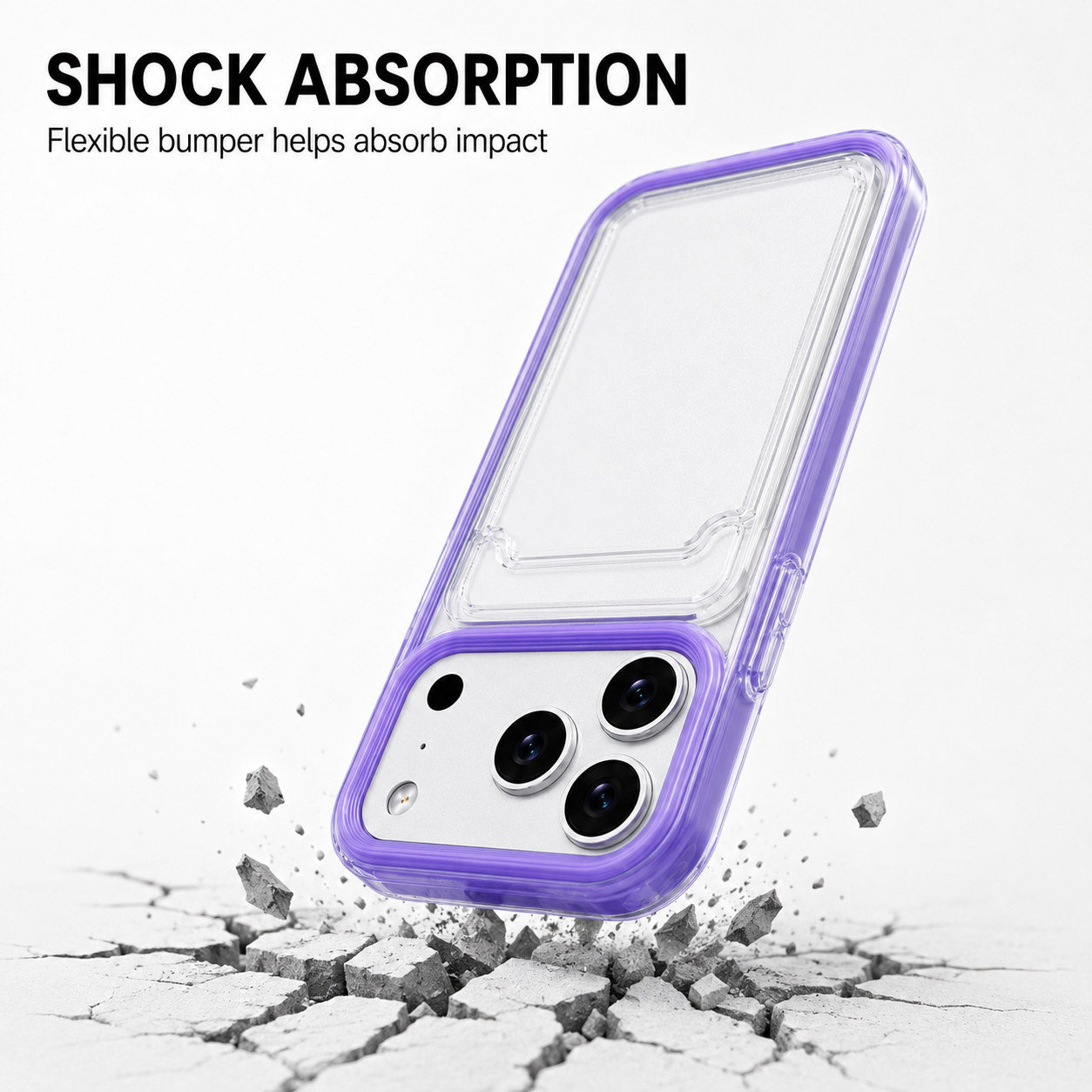Clear Card Wallet Holder Slot Phone Case Cover For Apple iPhone 17 16 15 Pro Max Plus Air